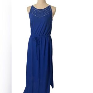 Mossimo Blue Sleeveless Dress with side slits